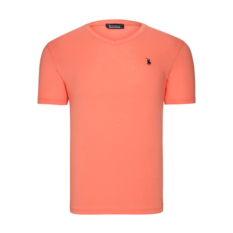 V-Neck T-Shirt // Light Orange (S)