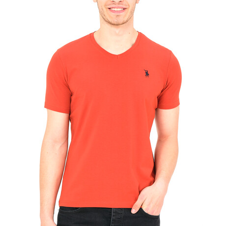 V-Neck T-Shirt // Orange (S)