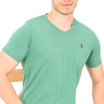 V-Neck T-Shirt // Light Green (S)