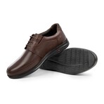 Men's Genuine Leather Low-Chukka Casual Shoes // Brown (Euro: 44)