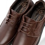 Men's Genuine Leather Low-Chukka Casual Shoes // Brown (Euro: 42)