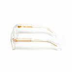 Lisbon //  Men's 18KT Gold Square Eyeglasses // Clear + Clear