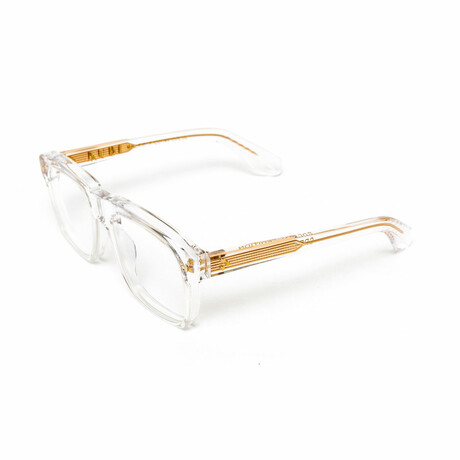 Madrid // Men's 18KT Gold Aviator Eyeglasses // Clear + Clear