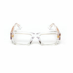 Milano // Men's 18KT Gold Rectangular Eyeglasses // Clear + Clear