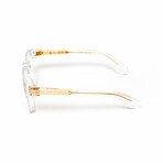 Madrid // Men's 18KT Gold Aviator Eyeglasses // Clear + Clear