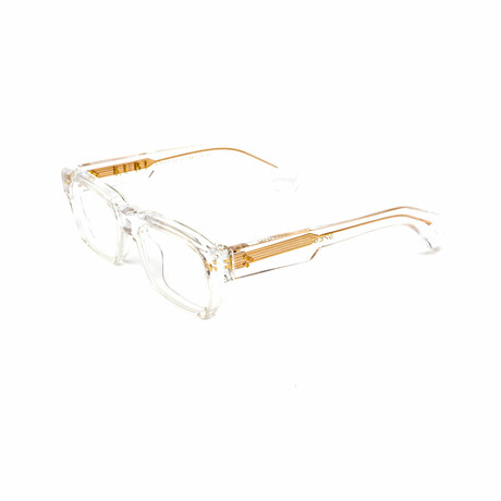 Tokyo // Men's 18KT Gold Rectangular Eyeglasses // Clear + Clear