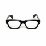 Tokyo // Men's 18KT Gold Rectangular Eyeglasses // Black + Clear