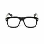 Madrid // Men's 18KT Gold Aviator Eyeglasses // Black + Clear