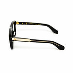 Madrid // Men's 18KT Gold Aviator Eyeglasses // Black + Clear