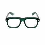 Madrid // Men's 18KT Gold Aviator Eyeglasses // Green + Clear