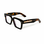 Paris // Men's 18KT Gold Square Eyeglasses // Havana + Clear