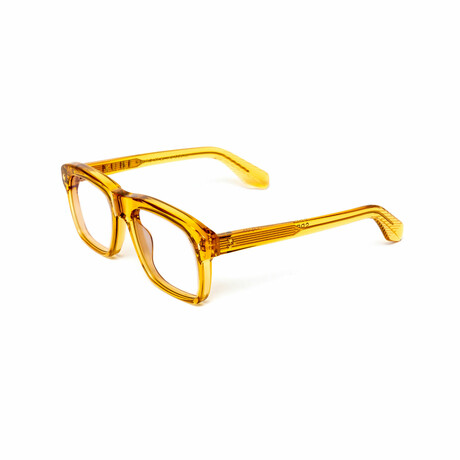 Madrid // Men's 18KT Gold Aviator Eyeglasses // Yellow + Clear