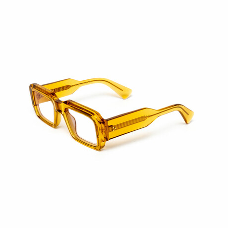 Milano // Men's 18KT Gold Rectangular Eyeglasses // Yellow + Clear