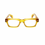 Tokyo // Men's 18KT Gold Rectangular Eyeglasses // Yellow + Clear