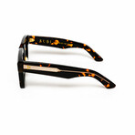 Paris // Men's 18KT Gold Square Eyeglasses // Havana + Clear