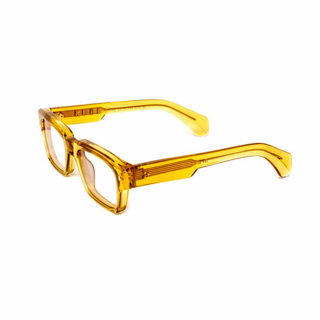 Tokyo // Men's 18KT Gold Rectangular Eyeglasses // Yellow + Clear