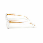 Paris // Men's 18KT Gold Square Eyeglasses // Clear + Clear