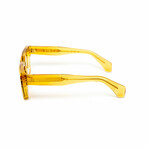 Lisbon //  Men's 18KT Gold Square Eyeglasses // Yellow + Clear