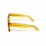 Paris // Men's 18KT Gold Square Eyeglasses // Yellow + Clear