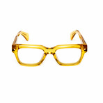 Lisbon //  Men's 18KT Gold Square Eyeglasses // Yellow + Clear