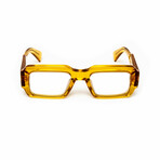 Milano // Men's 18KT Gold Rectangular Eyeglasses // Yellow + Clear