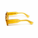 Milano // Men's 18KT Gold Rectangular Eyeglasses // Yellow + Clear