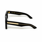 Paris // Men's 18KT Gold Square Eyeglasses // Black + Clear