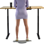 BASE Standing Desk Balance Board with Anti-Fatigue Mat Deck