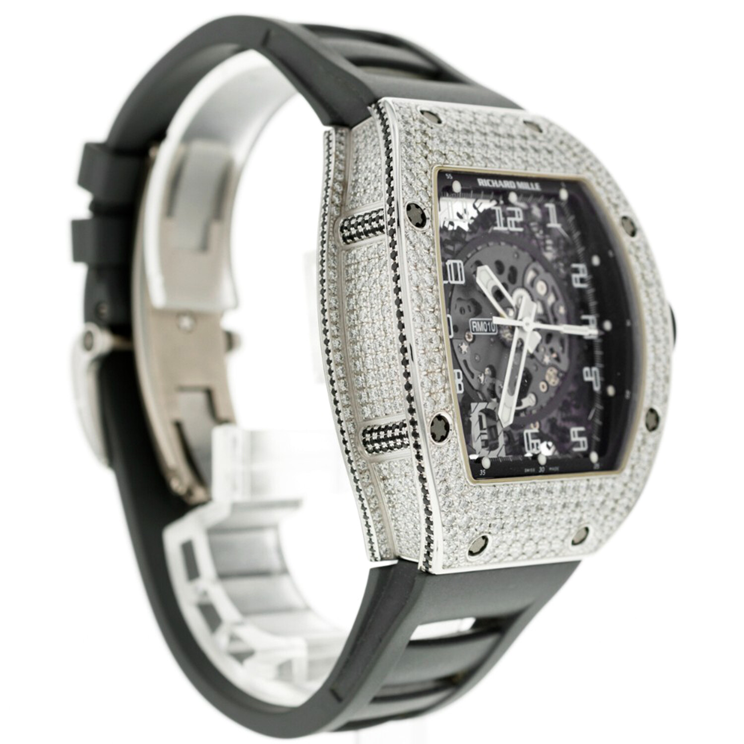 Richard Mille 18K White Gold + Diamond Automatic // 2019 // RM010 ...