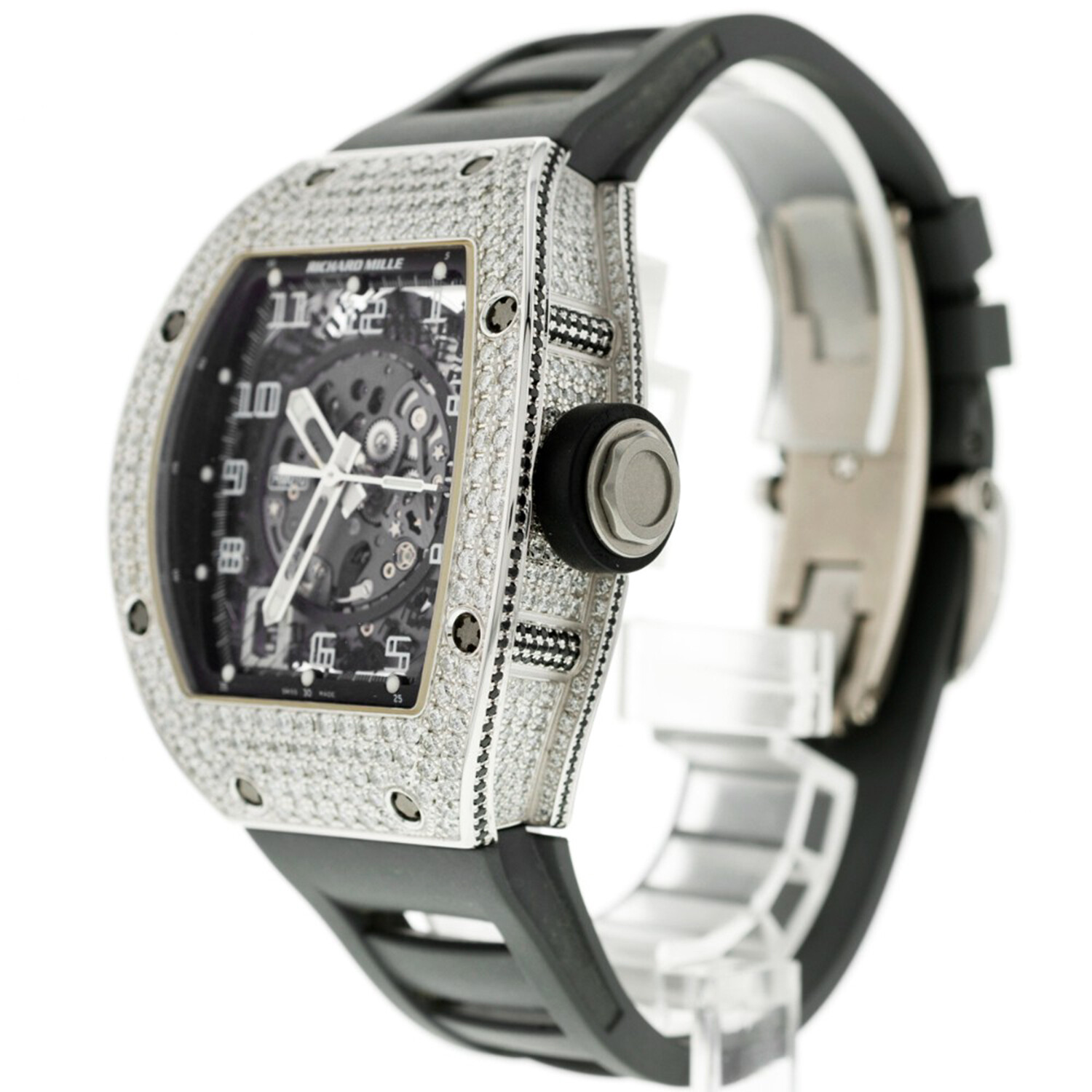 Richard Mille 18K White Gold + Diamond Automatic // 2019 // RM010 ...