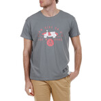 Front Scooter Crewneck T-Shirt // Gray (S)