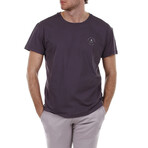 Back Pirate Skull Crewneck T-Shirt // Brown (S)