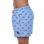 Pink Scotters Swimsuit // Light Blue (S)