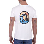 Back West Coast Crewneck T-Shirt // White (S)