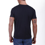 Front Scooter Crewneck T-Shirt // Navy Blue (S)