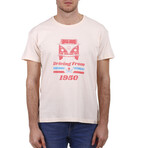 Front Van Crewneck T-Shirt // Beige (S)