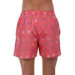 Multicolor Skull Pirate Swimsuit // Coral (S)