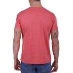 Front Snoppy to the Beach Crewneck T-Shirt // Coral (S)
