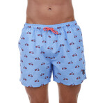 Pink Scotters Swimsuit // Light Blue (S)