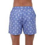 White Skull Pirate Swimsuit // Blue (S)