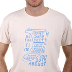 Front Rudder Crewneck T-Shirt // Beige (S)