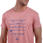 Front Street Crewneck T-Shirt // Pink (S)