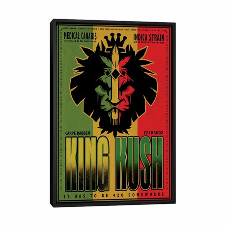 King Kush by Old Red Truck (26"H x 18"W x 1.5"D)