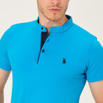 Short Sleeve Henley // Turquoise (S)