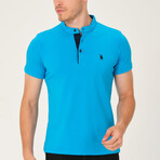 Short Sleeve Henley // Turquoise (S)