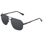 Norma Polarized Sunglasses // Black Frame + Black Lens