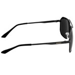 Norma Polarized Sunglasses // Black Frame + Black Lens