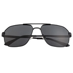 Norma Polarized Sunglasses // Black Frame + Black Lens
