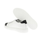 Leather Sneakers // White + Black (Euro: 41)