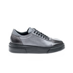 Leather Gradient Bowling Style Sneakers // Gray (Euro: 39)